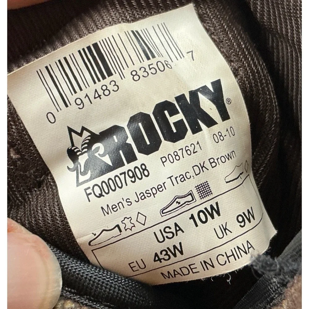 Rocky Vintage Snow Boots Thinsulate Insulated Brown Suede Winter Work Utility 10